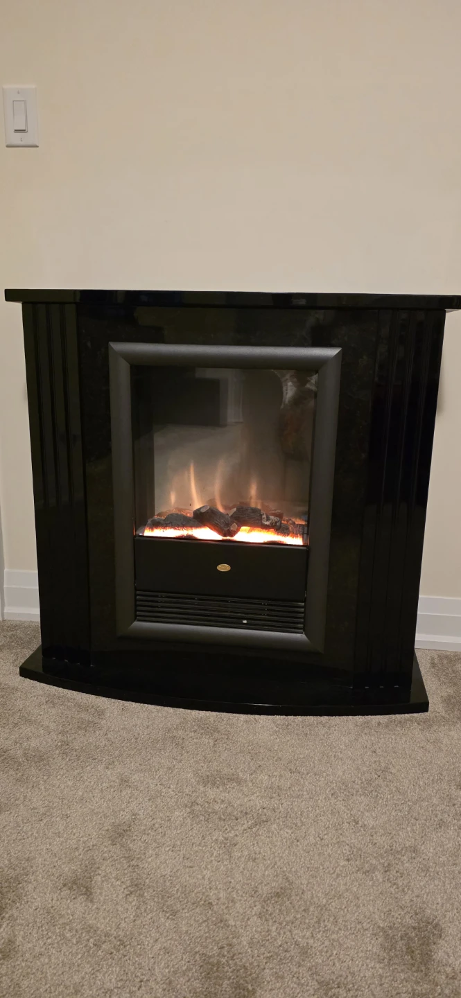 Electric Fireplace with Black Gloss Finish - photo 2