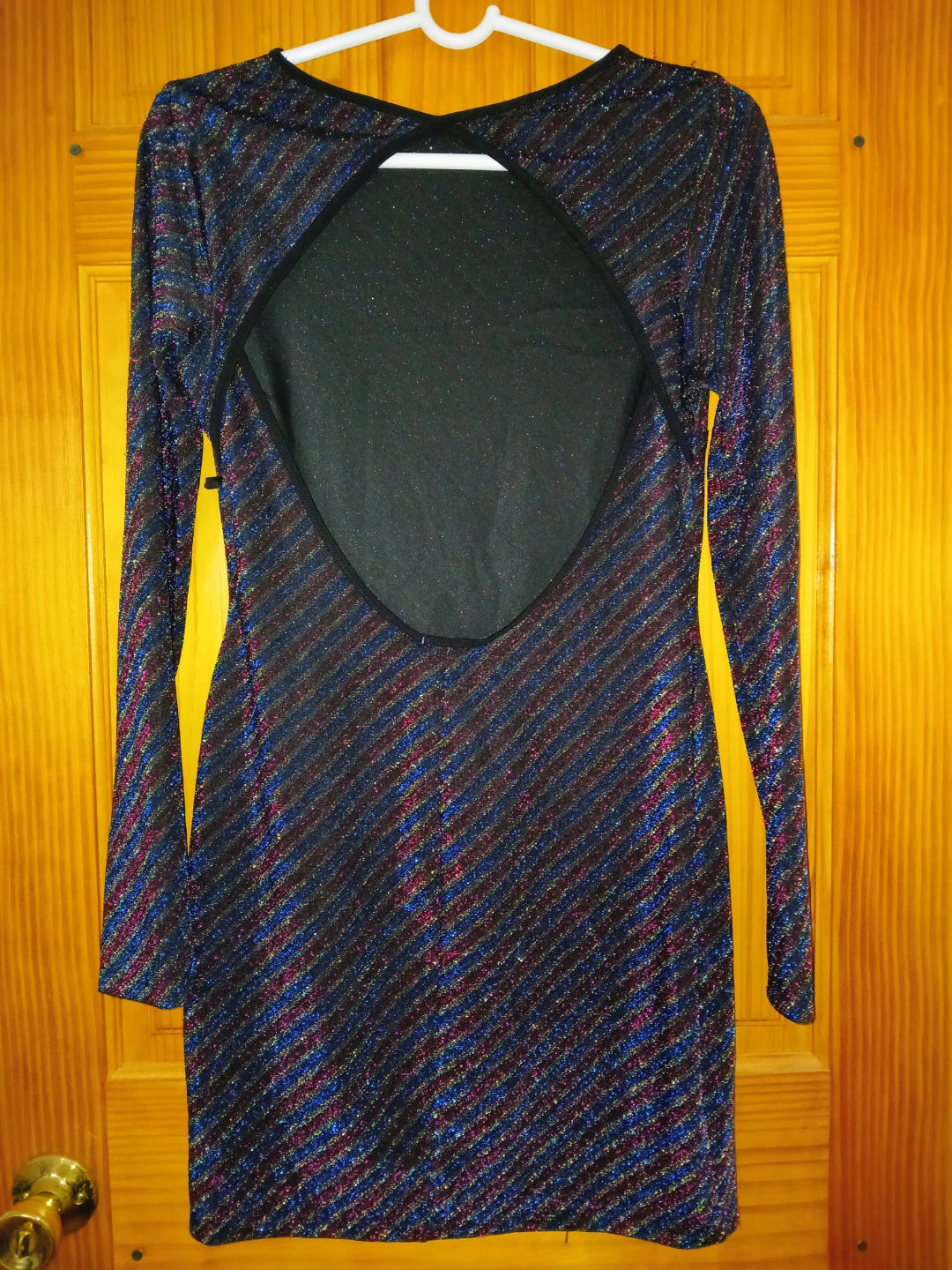 Long Sleeve Shimmer Dress - photo 3