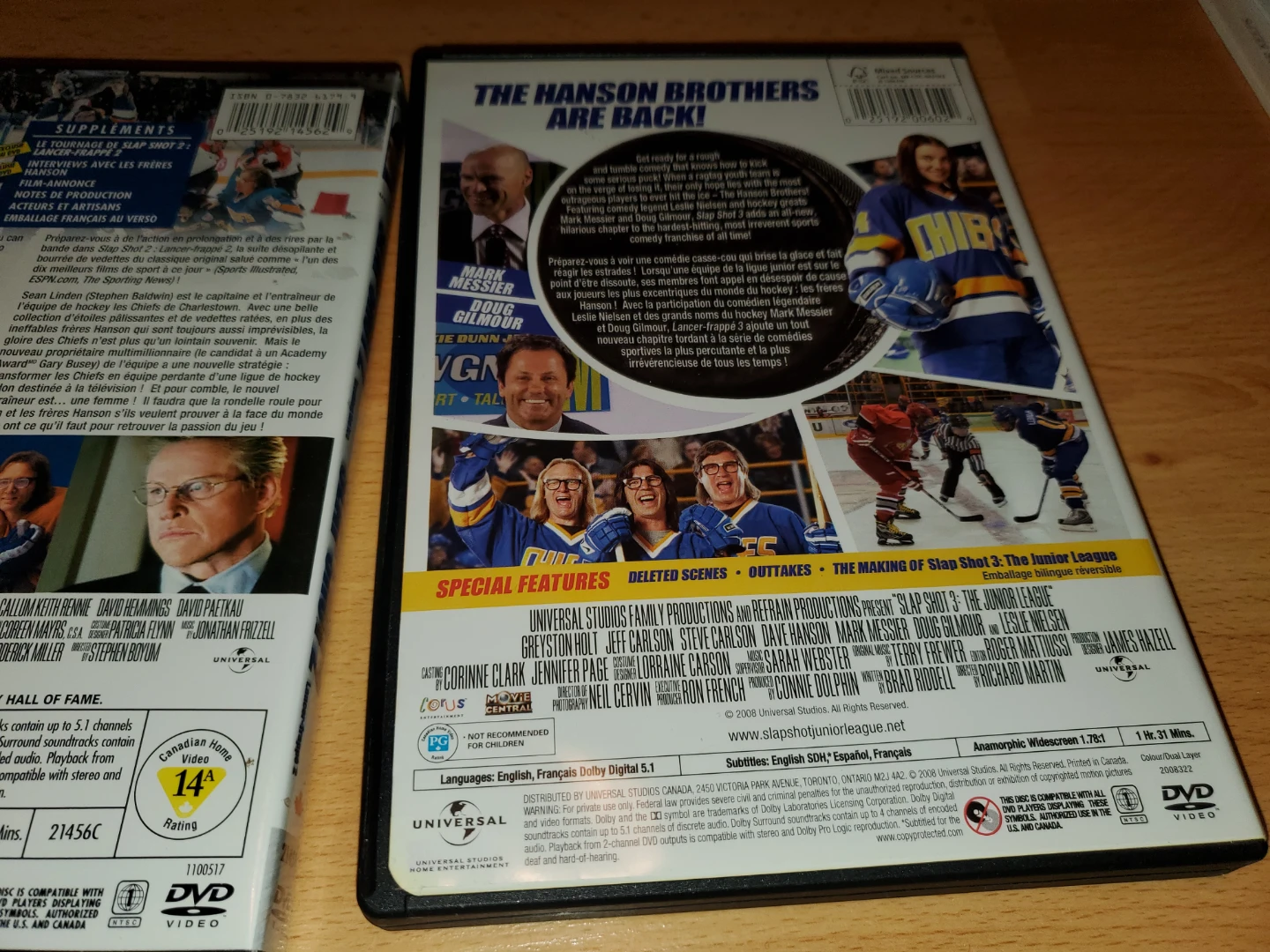 Slap Shot Movie Trilogy DVD Set - photo 4