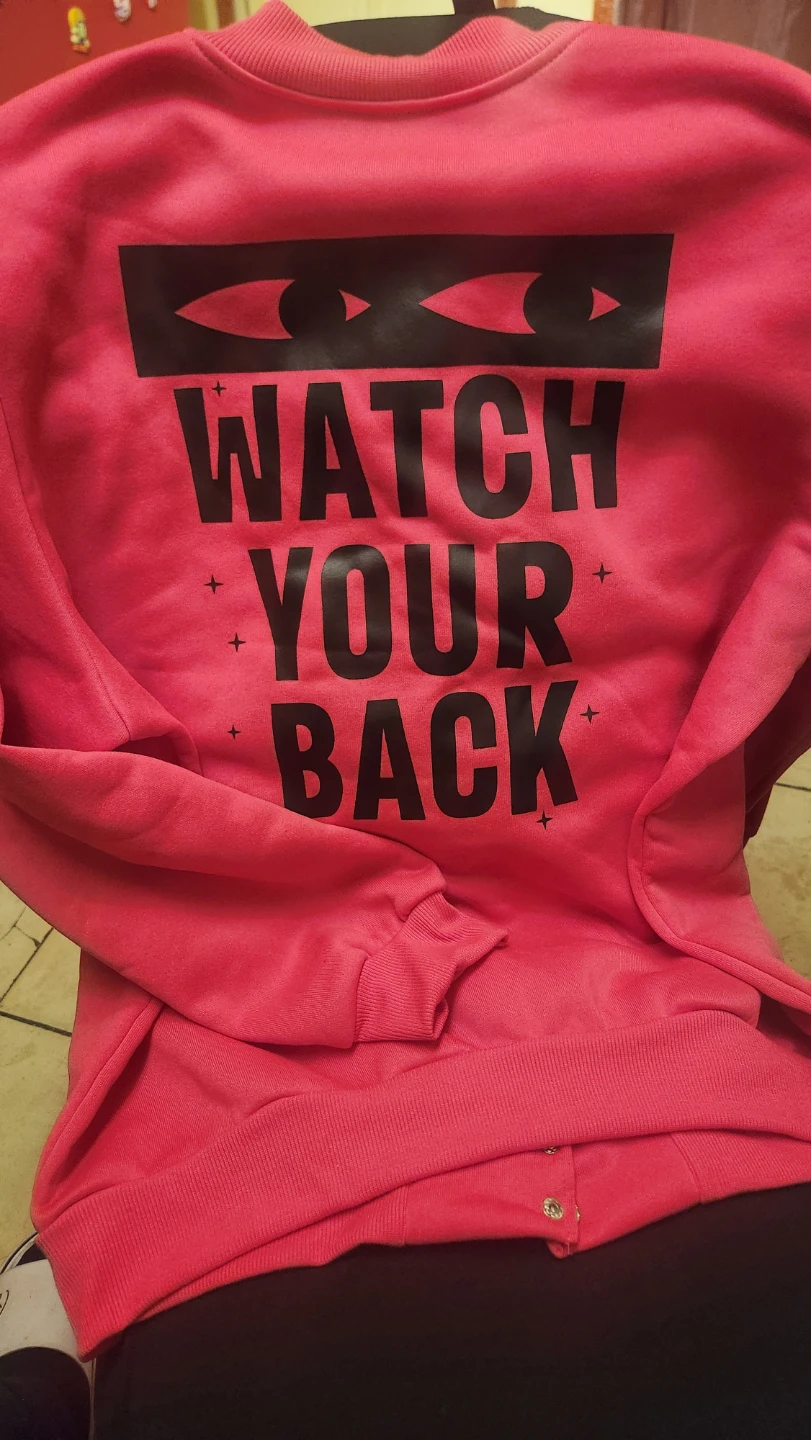 SHEIN Pink Graphic Button-Up Sweatshirt 1XL - photo 2