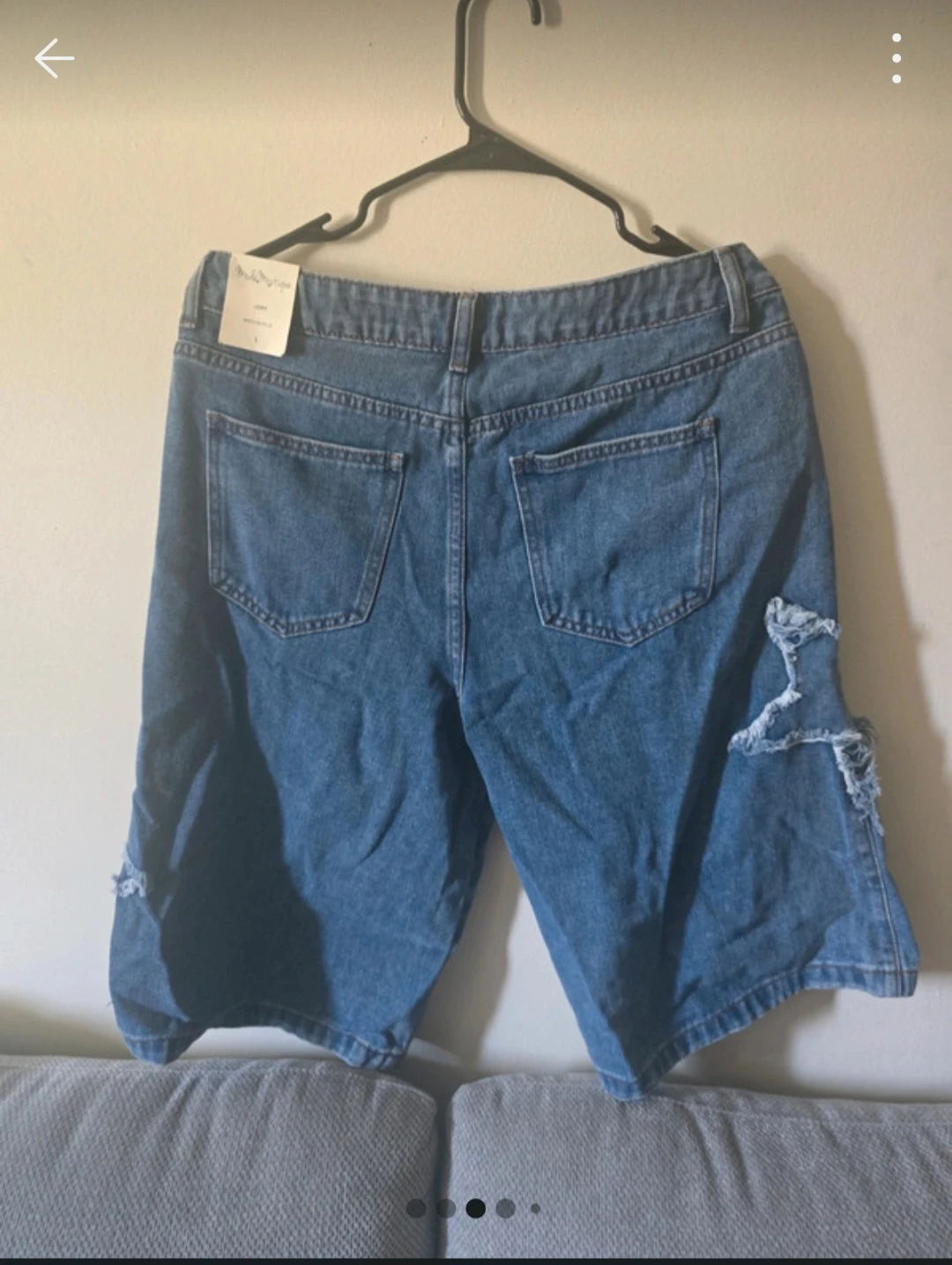 Mode Mistique Medium Blue Denim Jorts Size L - photo 3