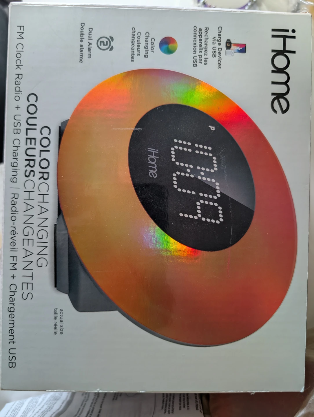 iHome Color Changing FM Clock Radio - photo 2