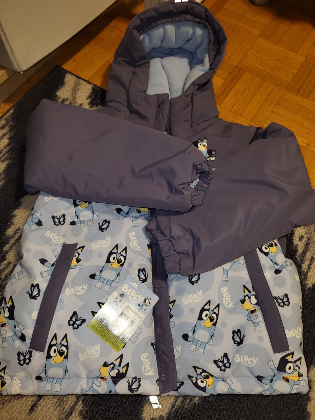 Bluey Toddler winter coat 5T