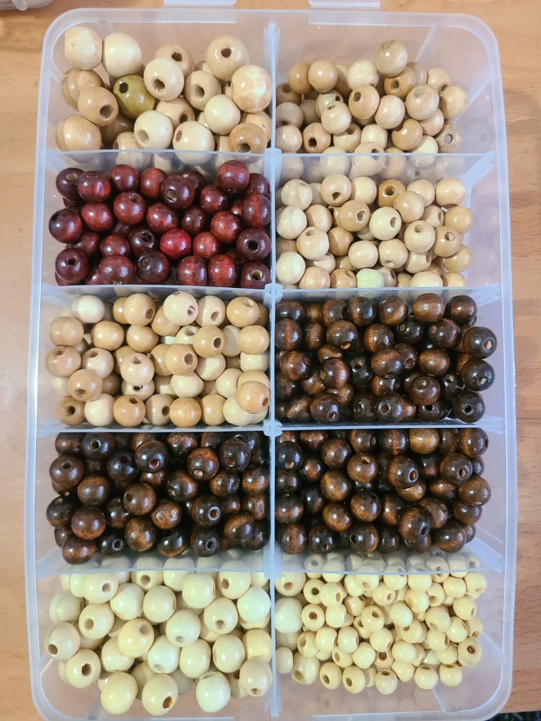 Large Collection of Assorted Wooden Craft Beads - photo 5