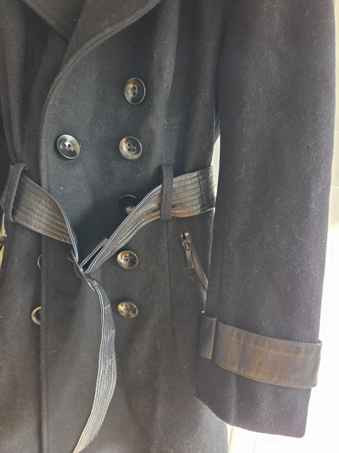 bebe Studded Wool Coat Black XS - photo 4