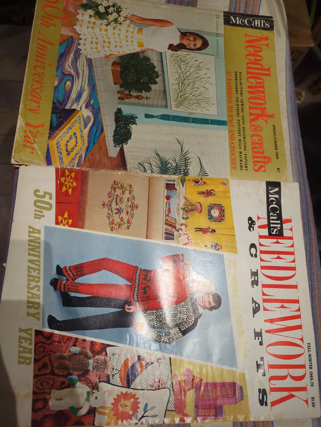 Two Vintage McCall's Needlework & Crafts Magazines