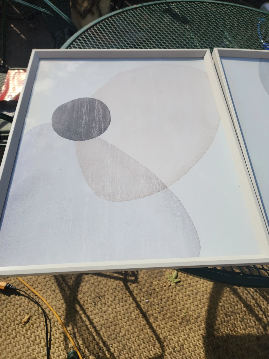 Set of Two Abstract Framed Prints