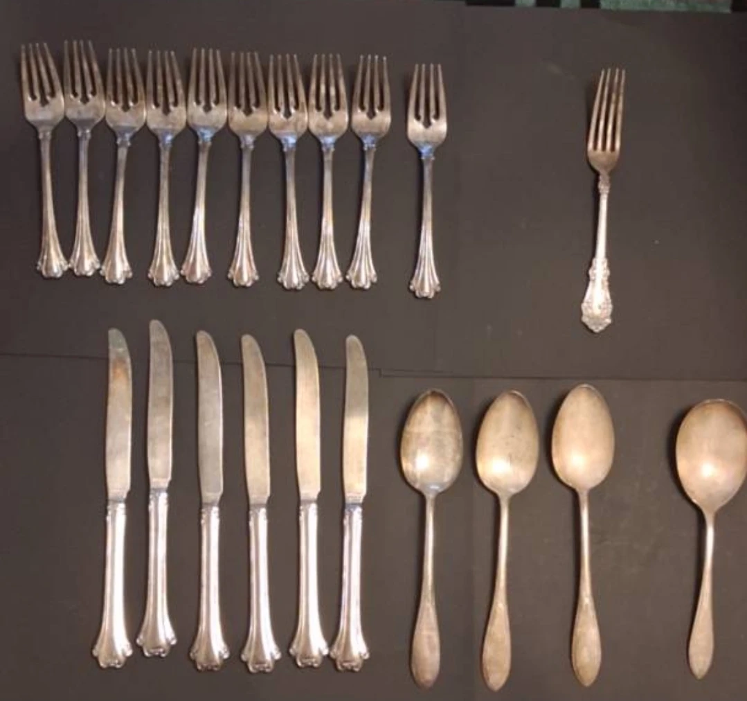 Antique 1847 Rogers Bros Silverware lot