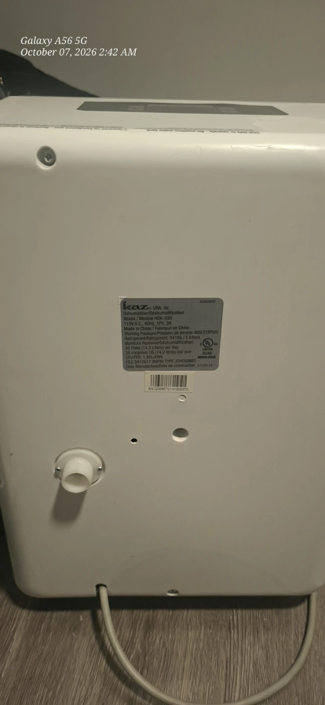 Honeywell 30-Pint Dehumidifier - photo 4