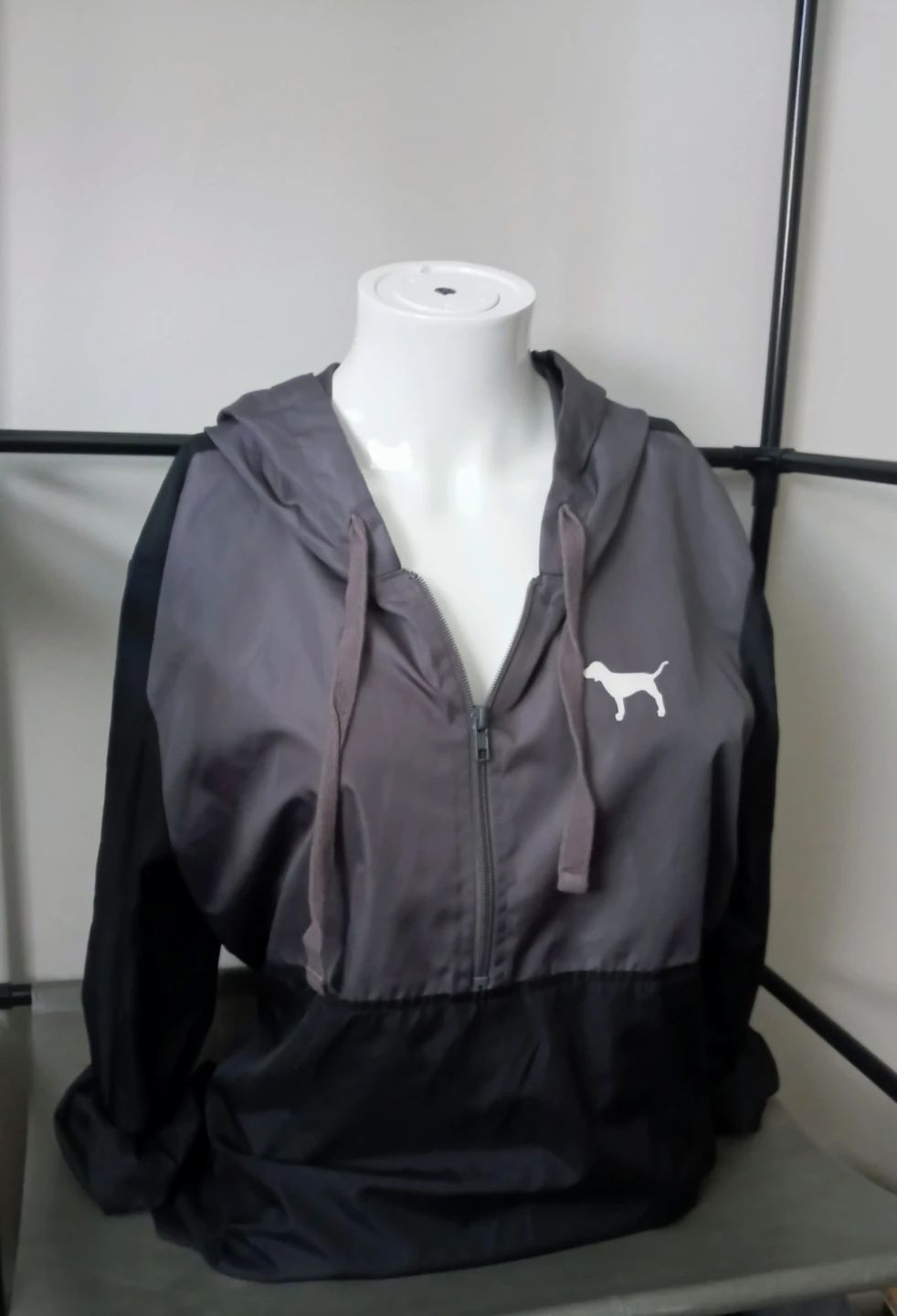 Victoria's Secret PINK Half-Zip Windbreaker Anorak Jacket. XS - photo 2