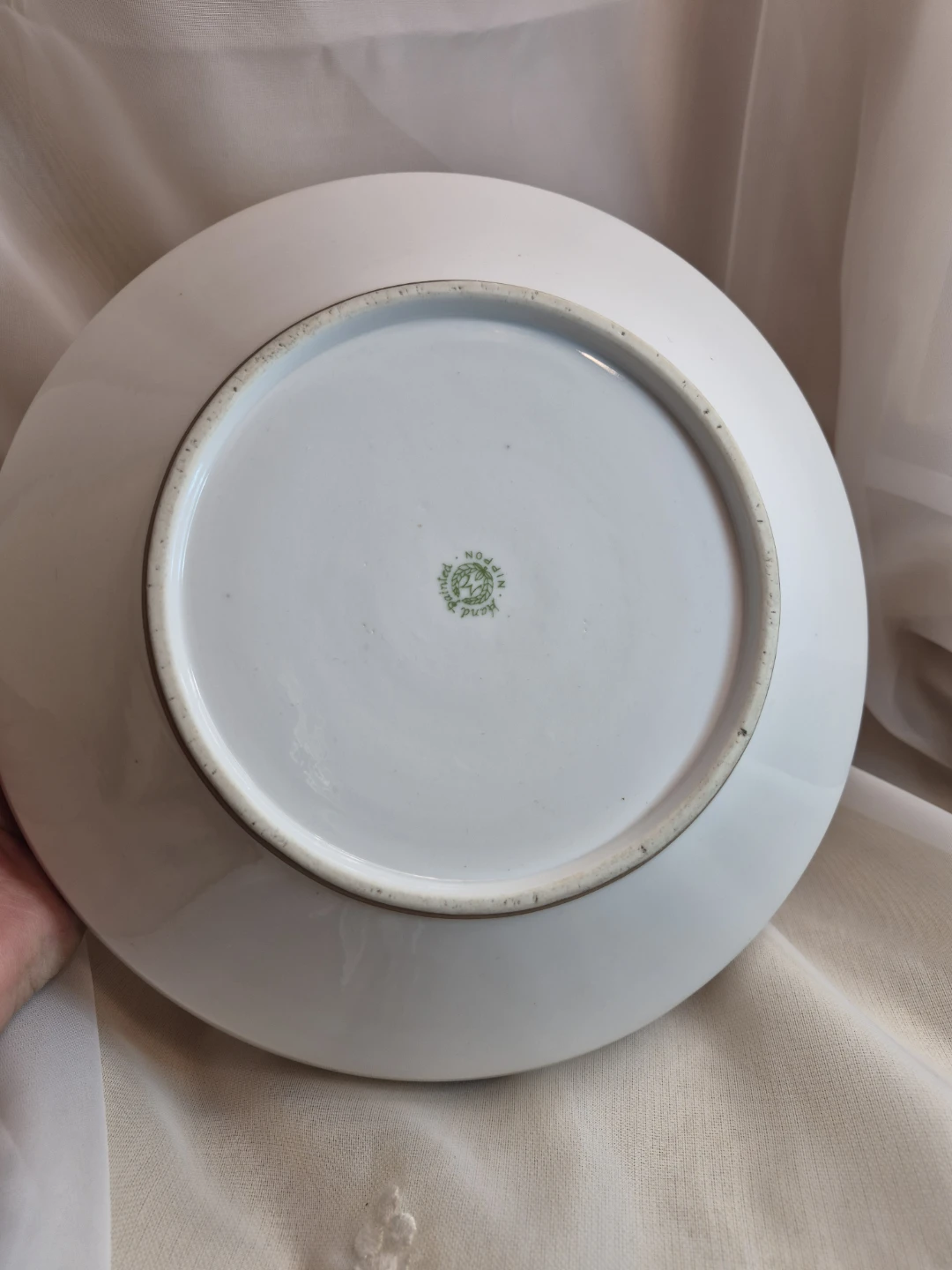 Beautiful Hand Painted Large Nippon Porcelain Bowl - photo 4