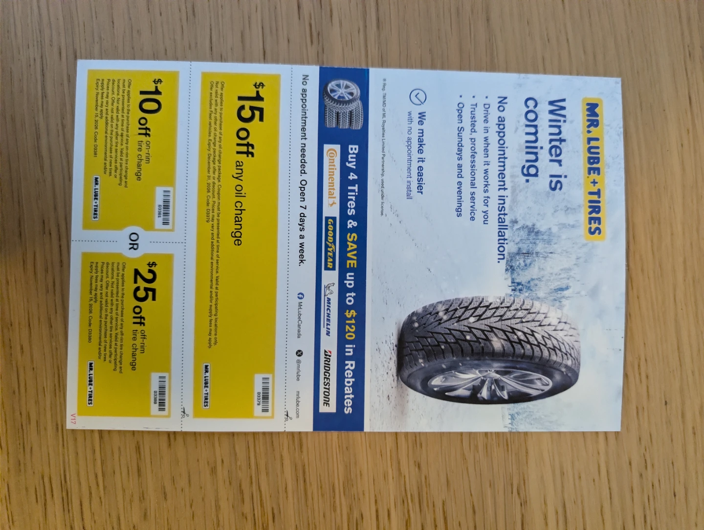 Mr. Lube + Tires Discount Coupons - photo 2