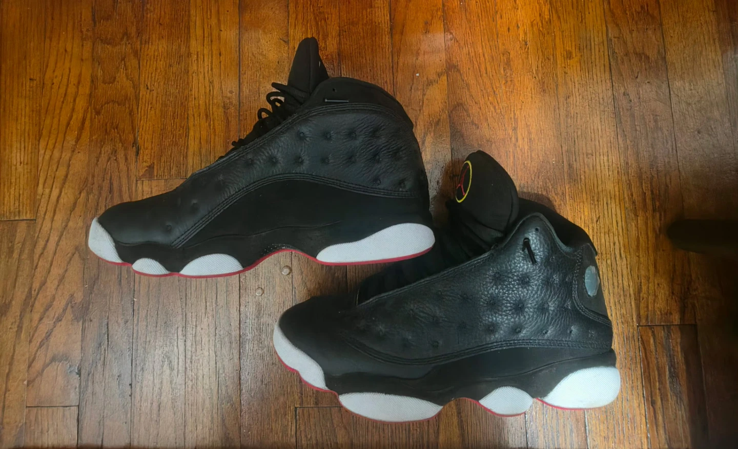 Men 9.5 Jordan 13 Retro Black Gym Red