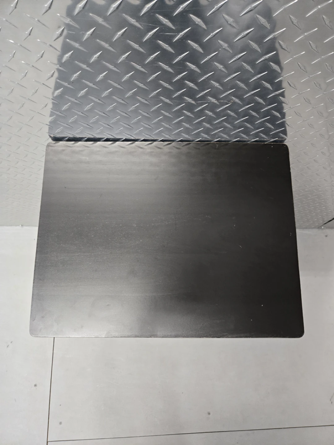 Vintage Matte Black Wood 26” Folding TV Tray Table - photo 4