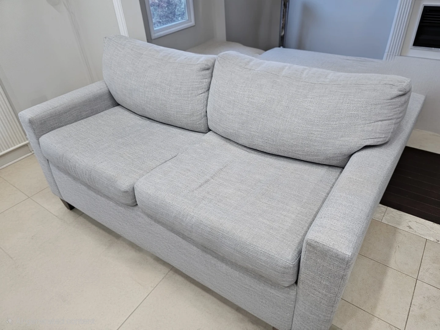Light Grey Two-Seater Sofa