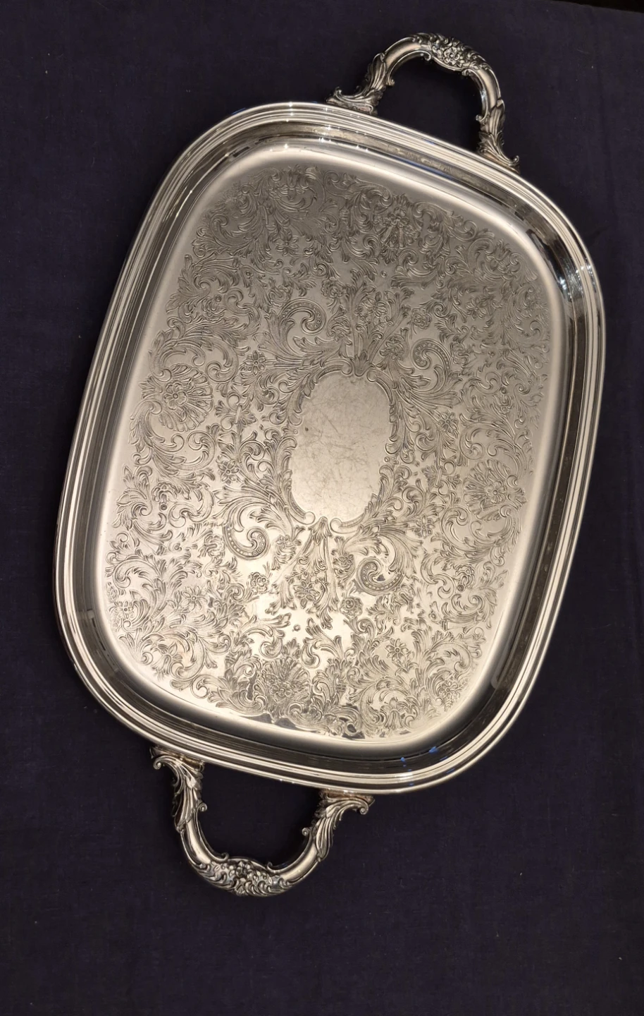 Newport Gorham Silver Plated Serving Tray