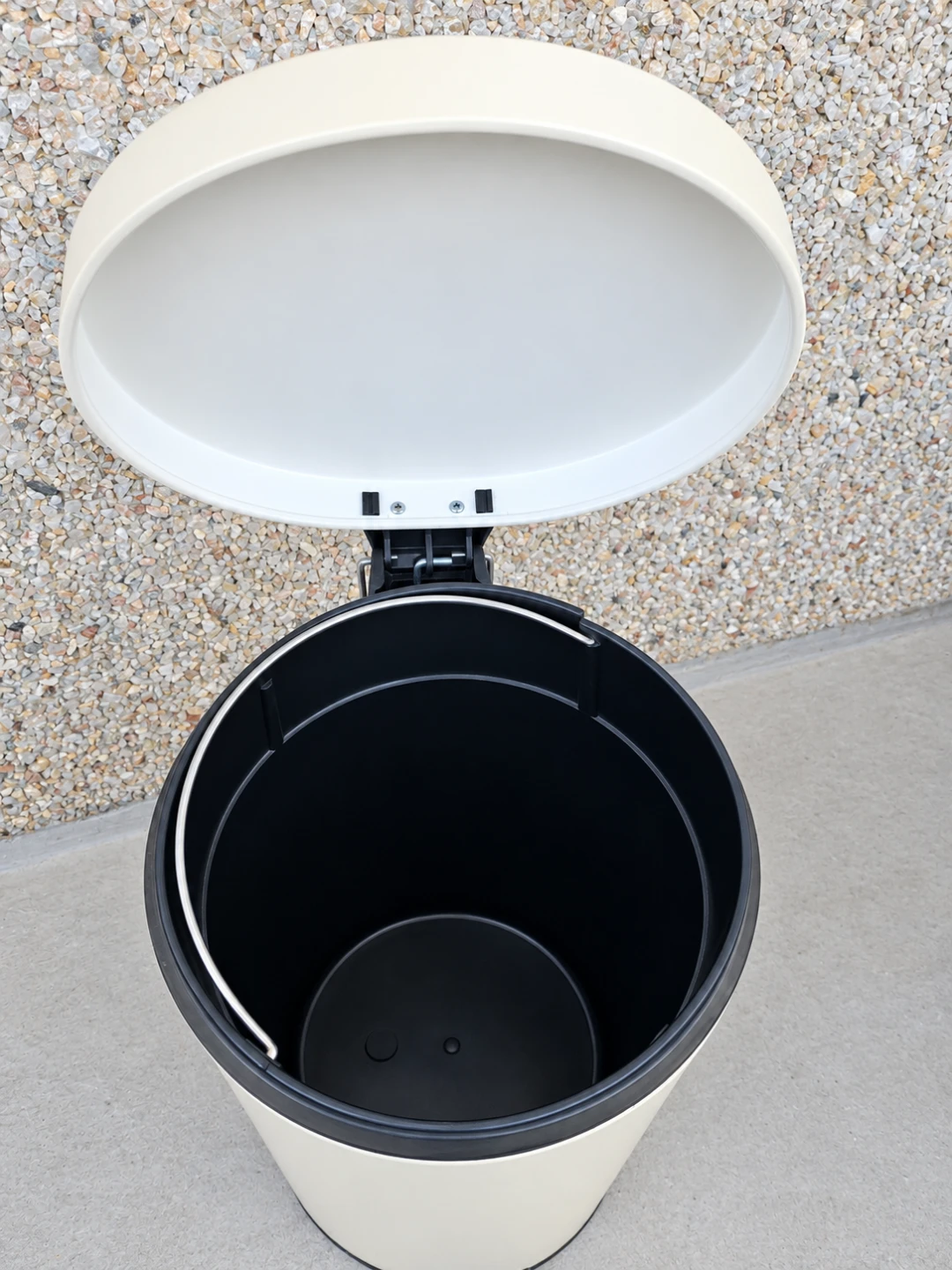 Cream Pedal Trash Bin - photo 2