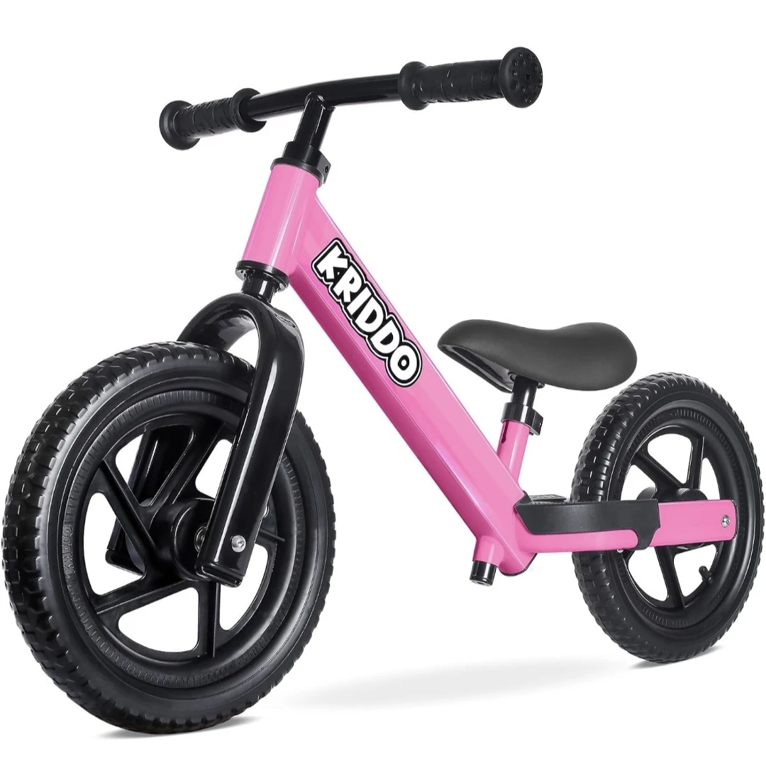 Kriddo Pink Balance Bike for Kids