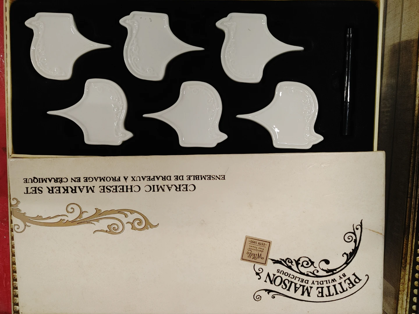 Petite Maison Ceramic Cheese Marker Set