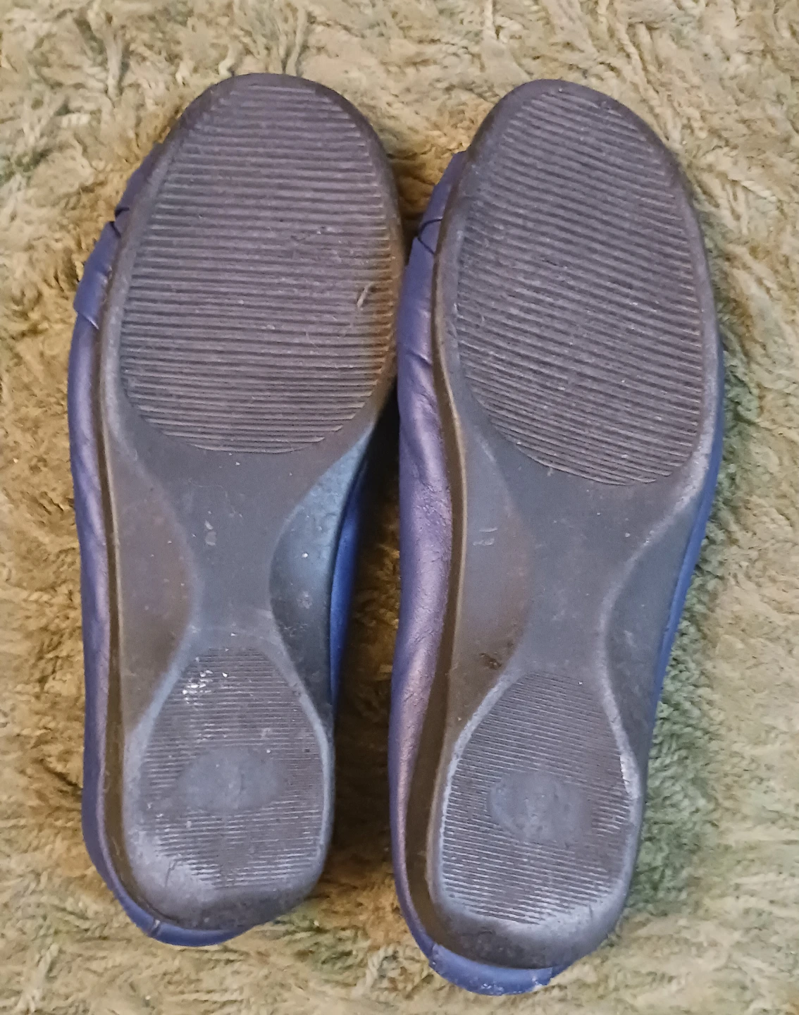 Fair Set Blue Leather Ballet Flats Size 8M - photo 2