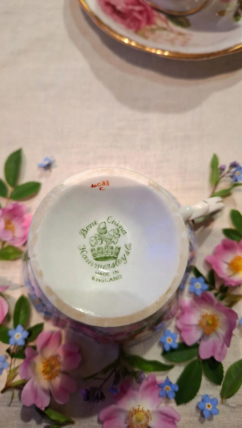 Hammersley & Co Bone China Teacup and Saucer - photo 5