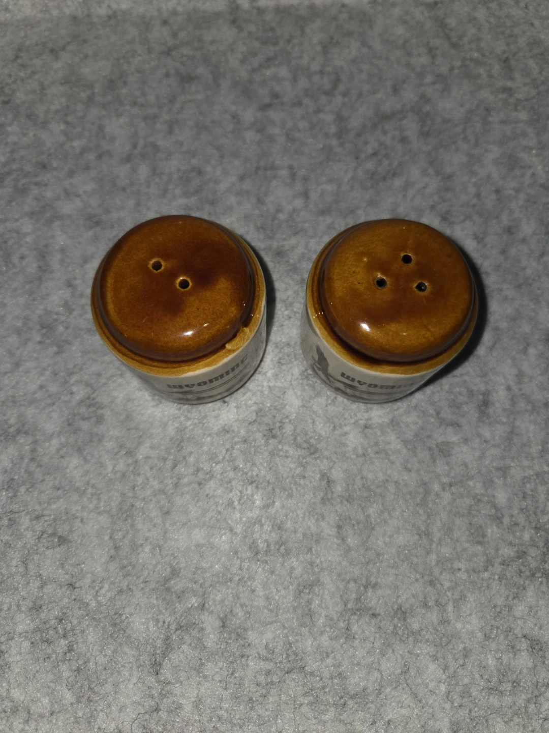 Vintage Wyoming Ceramic Salt and Pepper Shakers - photo 2