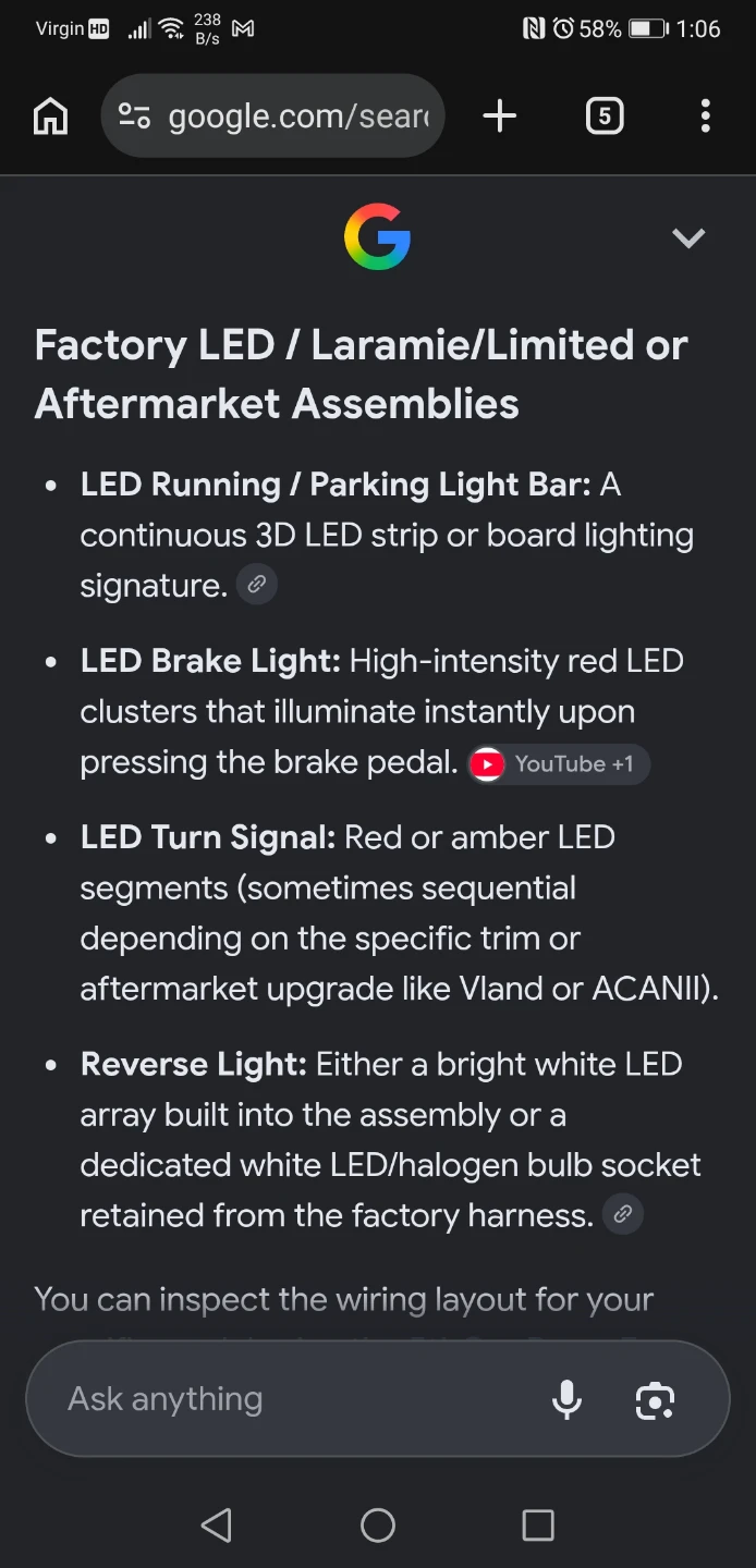 2019+ Ram LED Tail Light Assembly Right Passenger Blindspot - photo 3