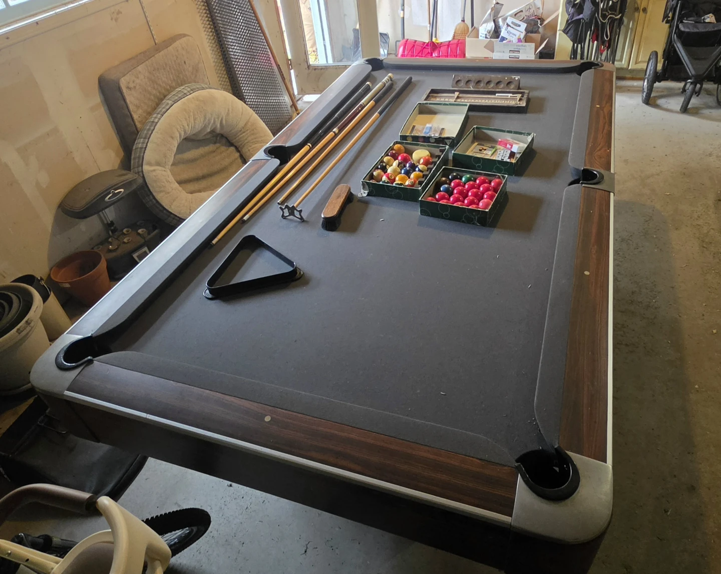 Pool Table with Accessories