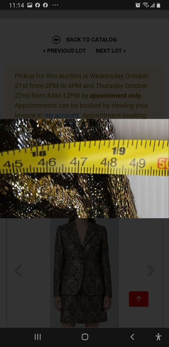 Metallic Paisley Skirt Suit - photo 2