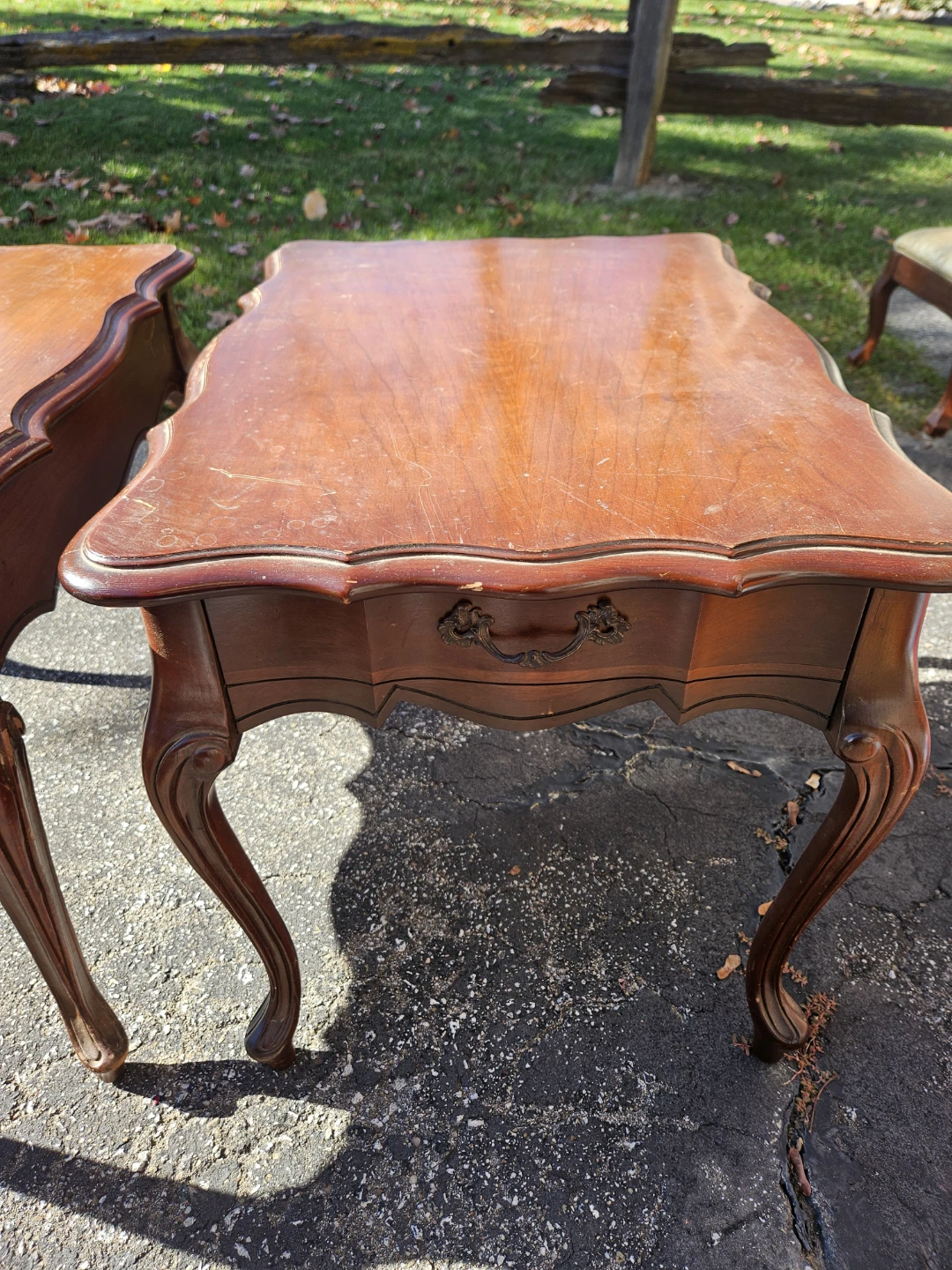 Vintage Wooden Side Tables