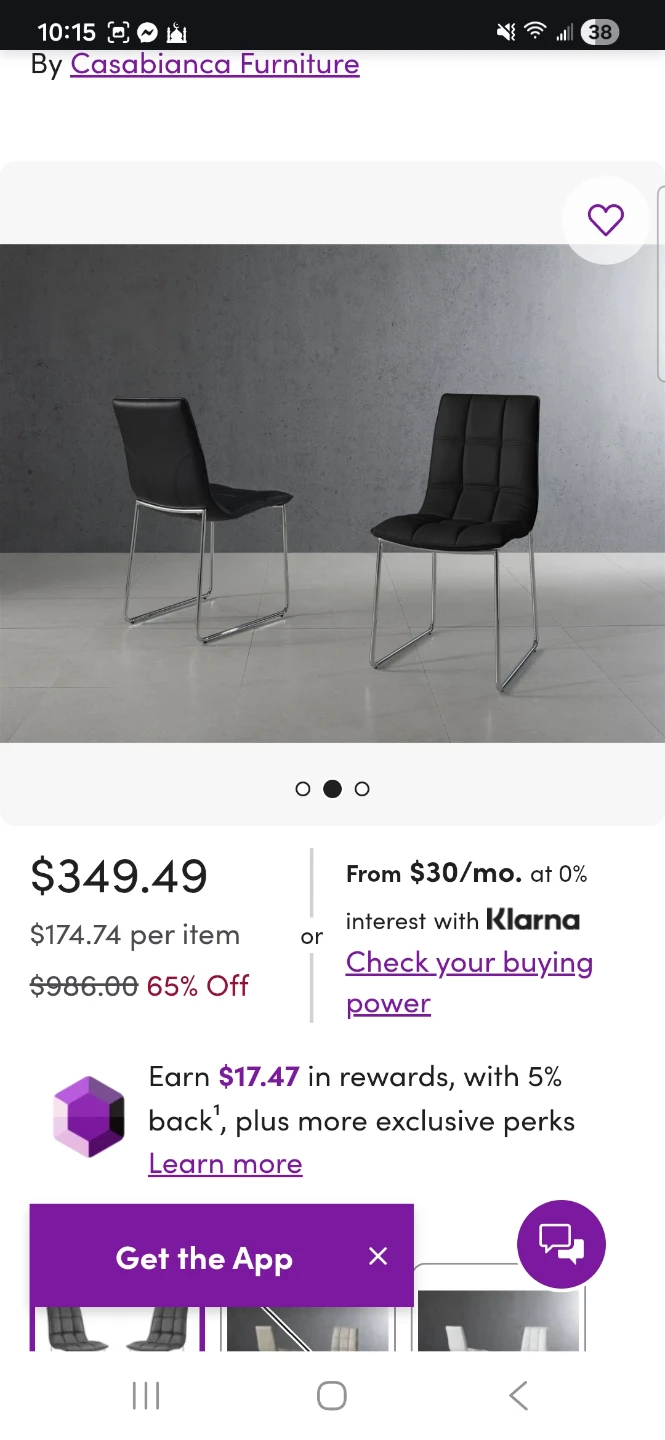 Almost brand new Set of 4 dining chairs NOT FREE send best offer