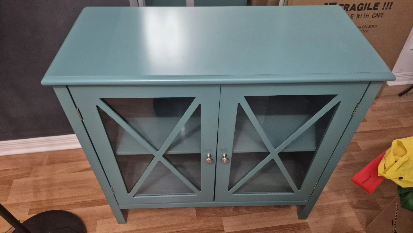 Teal Accent Cabinet - photo 2
