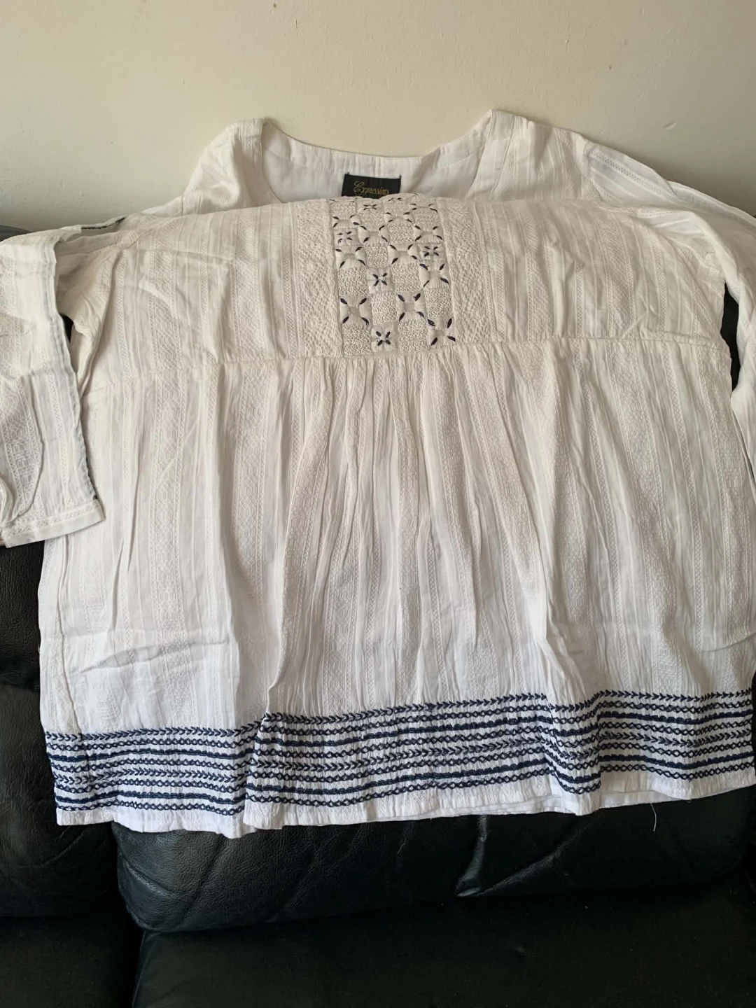 Expressions India White Embroidered Top - photo 5