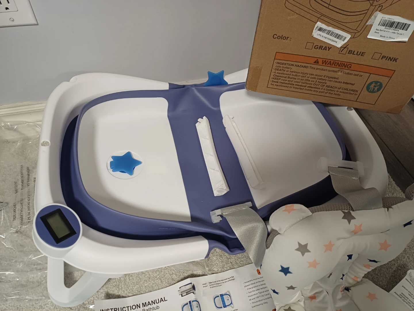 Foldable Baby Bathtub with Temperature Display - photo 5