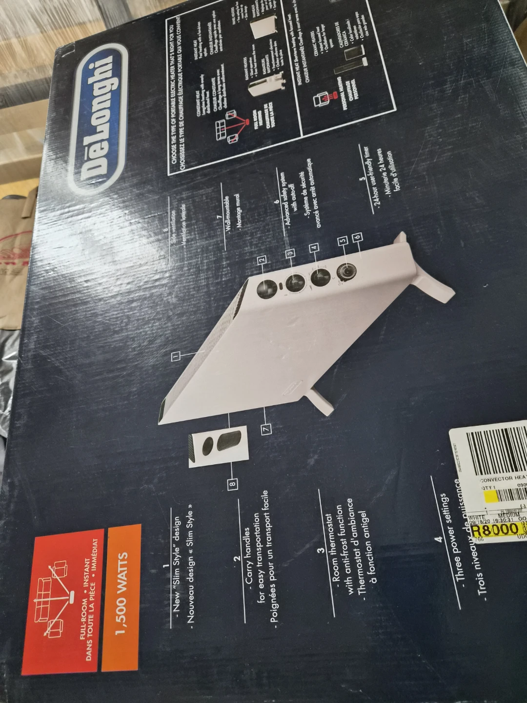 DeLonghi 1500W Convector Heater