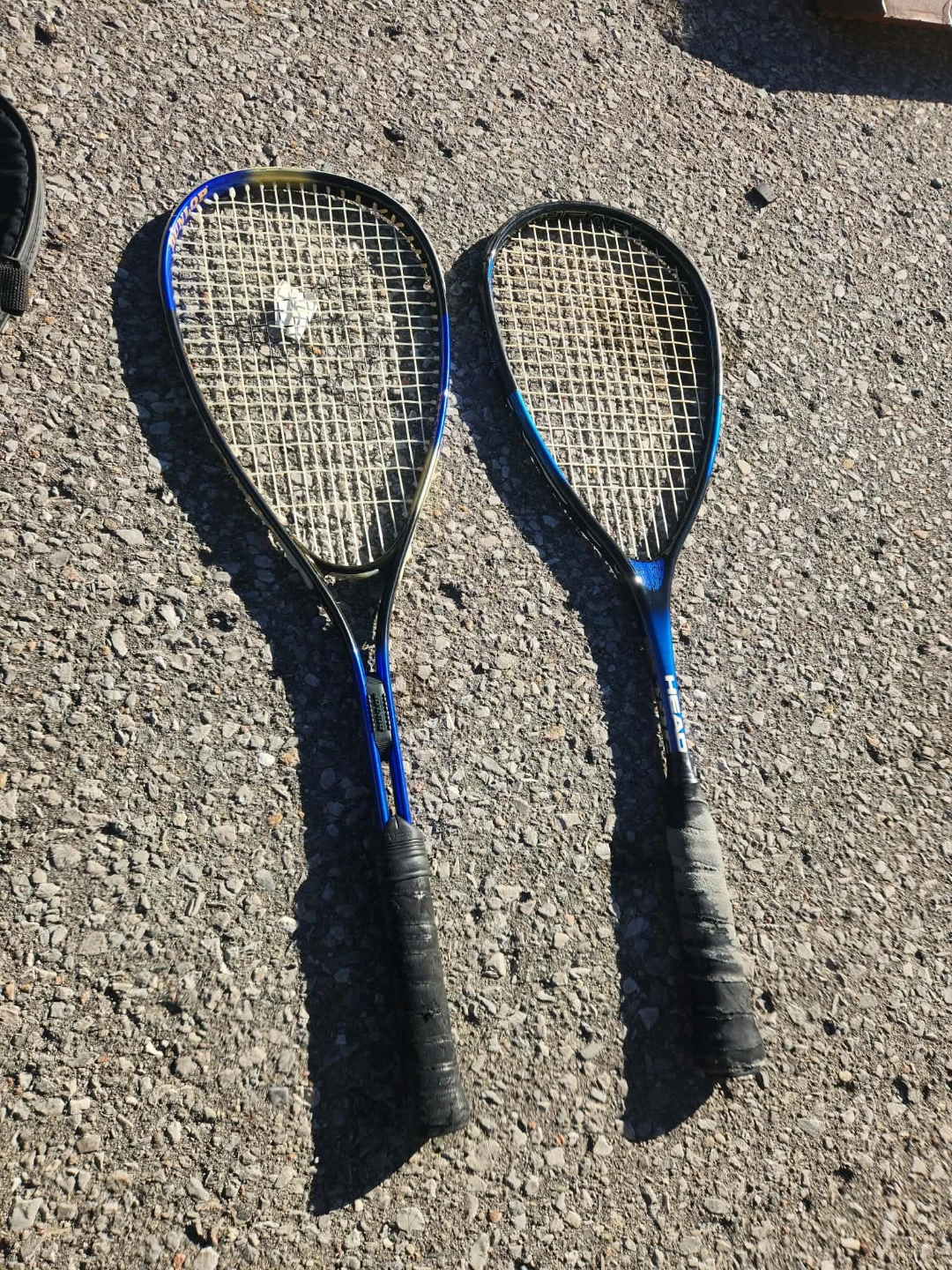 Dunlop and Head Squash Rackets