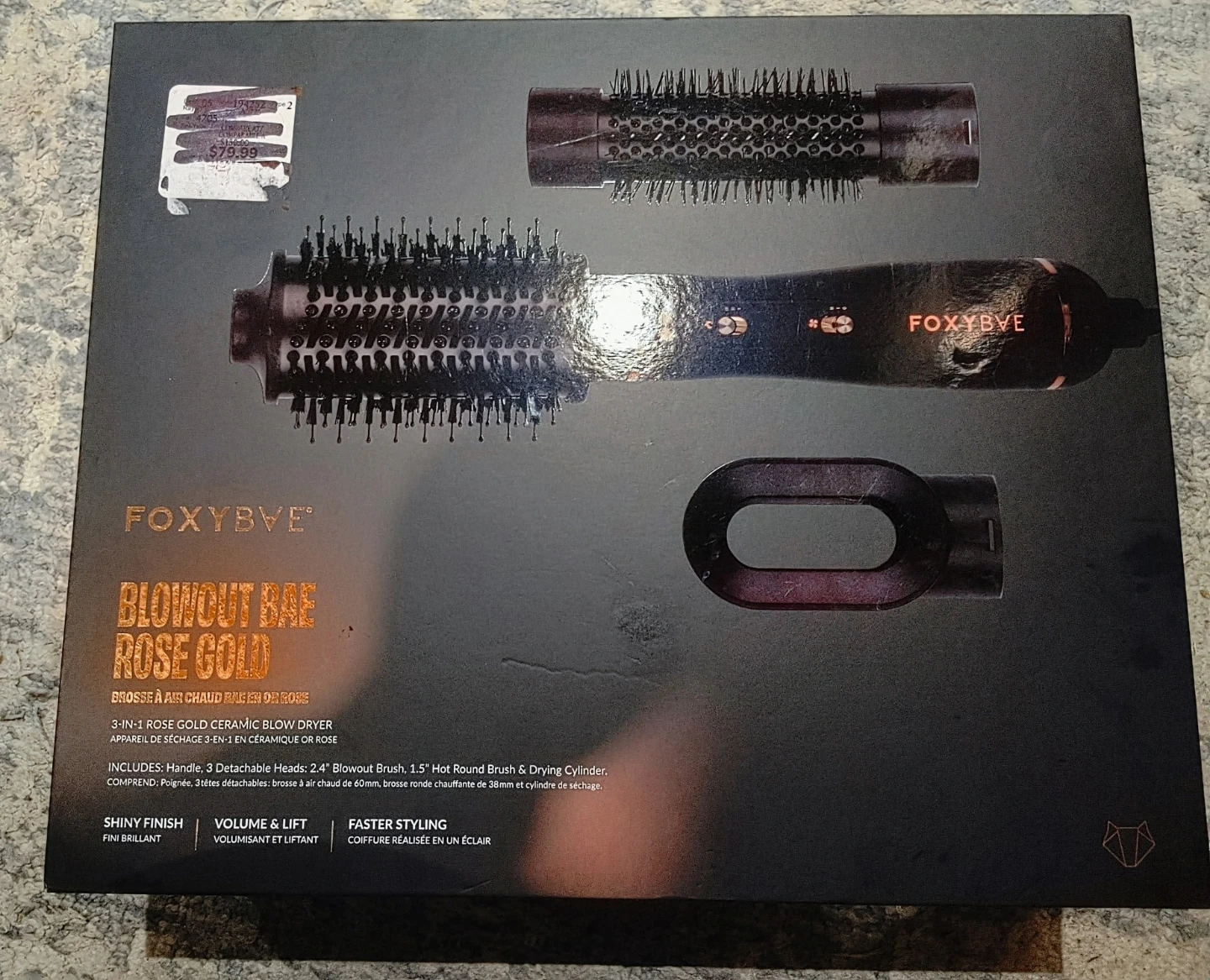 FoxyBae Blowout Bae 3-in-1 Rose Gold Hair Dryer BRAND NEW!!!