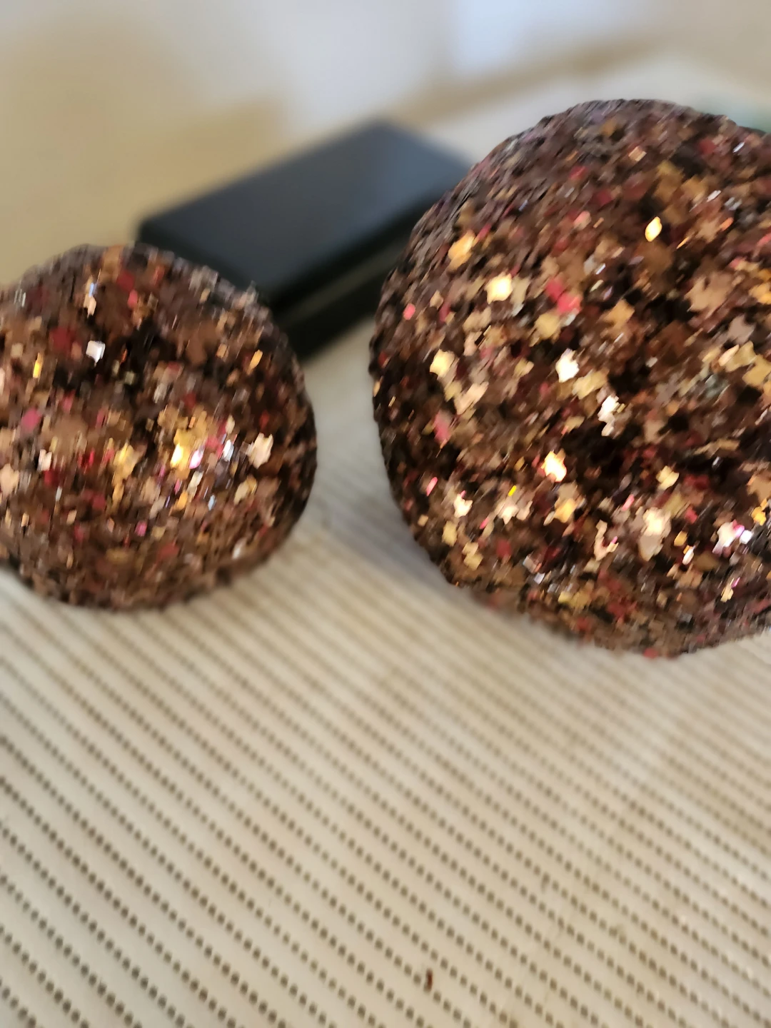 Set of Two Sparkling Fruit Christmas Ornaments - photo 4