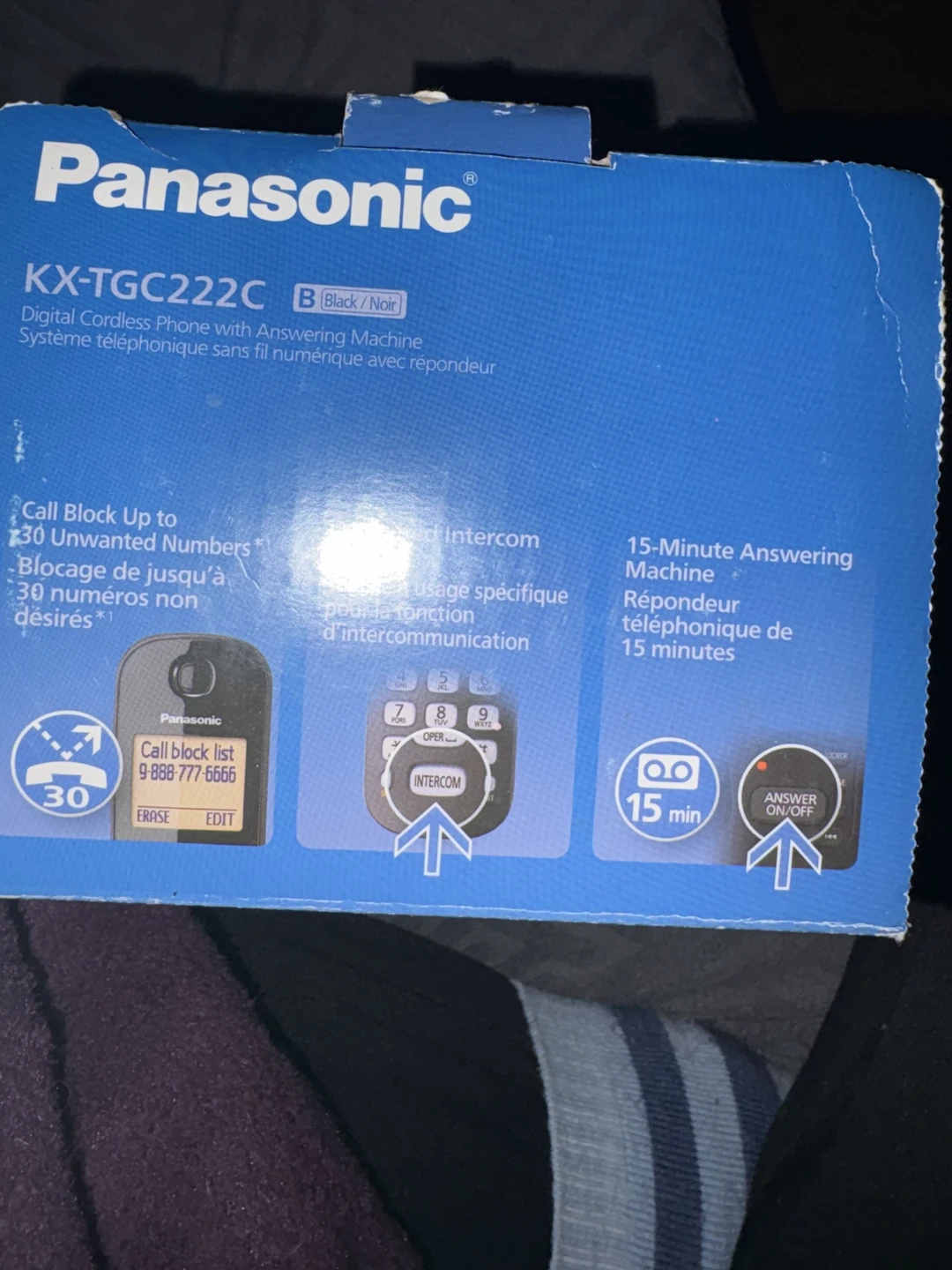 Panasonic KX-TGC222C Digital Cordless Phone System