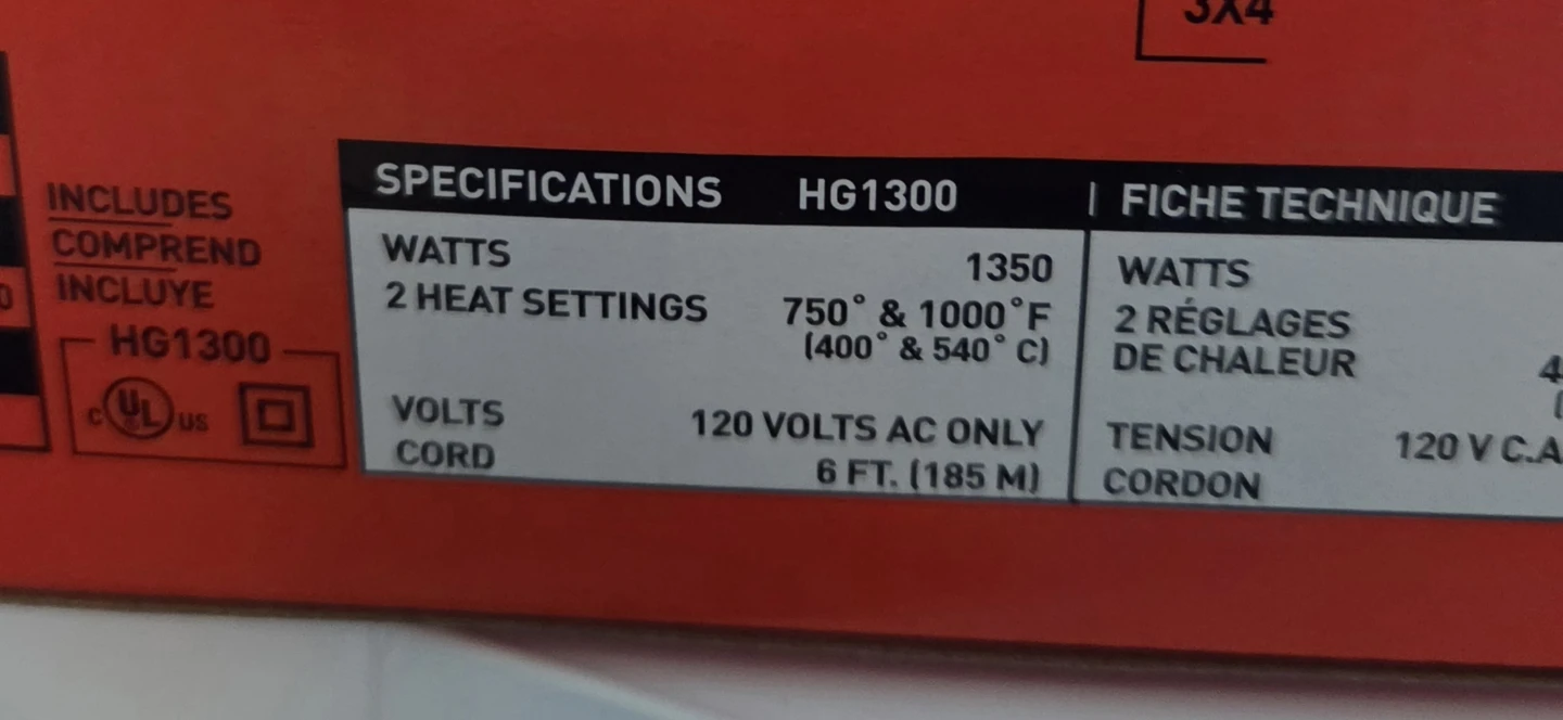 Black & Decker HG1300 Dual Temperature Heat Gun - photo 2