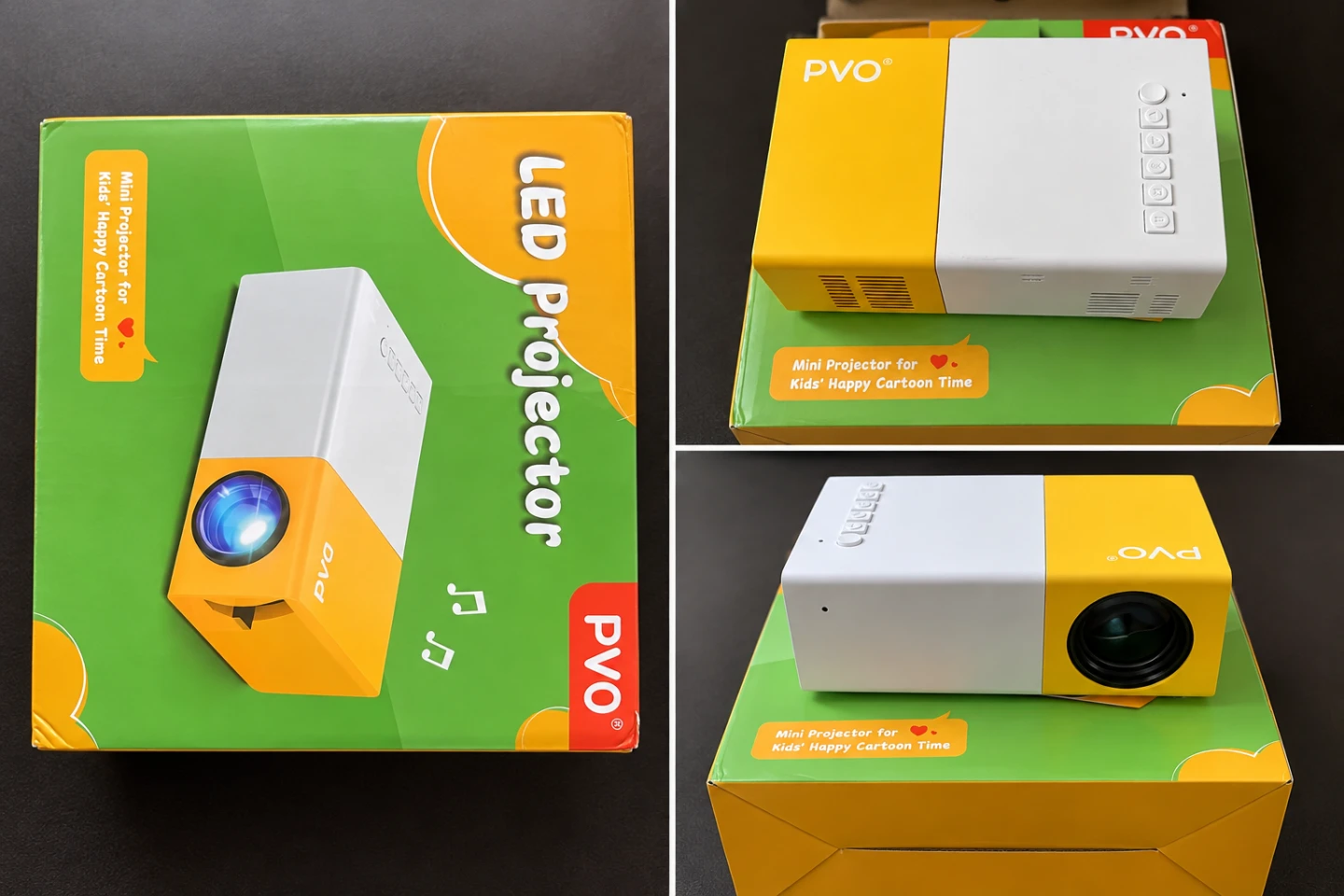 PVO Mini LED Projector for Kids – Original Box