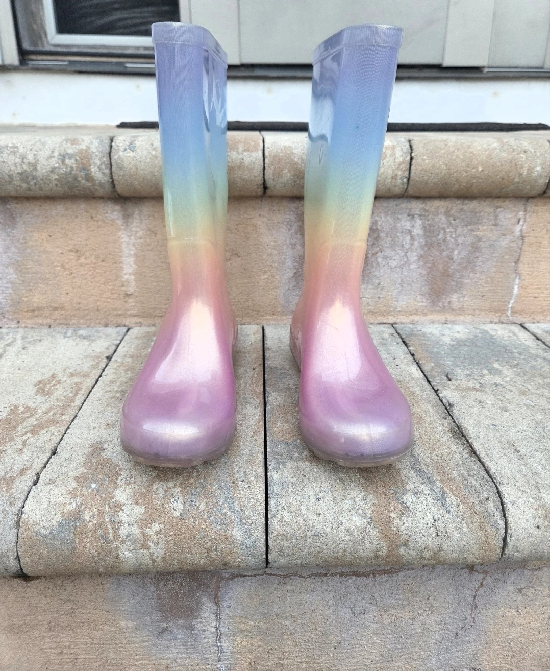 Kids Rainbow Rain Boots