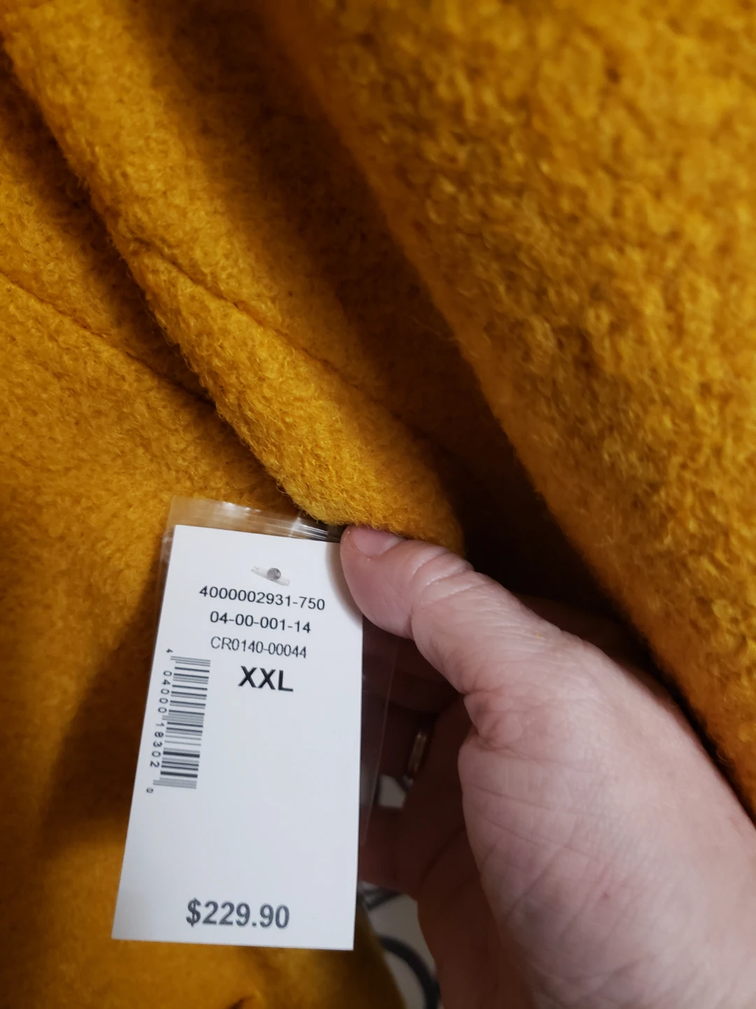 Cleo Mustard Yellow Wool-Blend Coat - Size XXL - photo 2