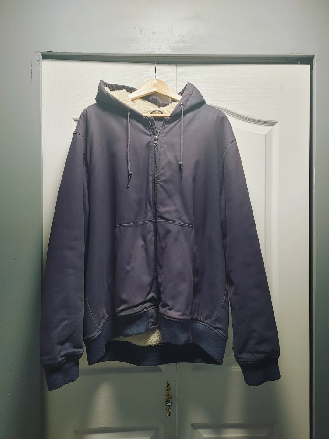 George Sherpa-Lined Zip-Up Hoodie 2XL