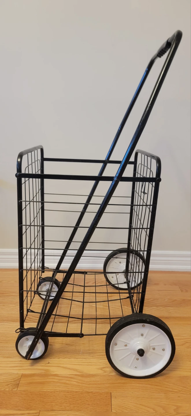 Folding Wire Shopping Cart - photo 3