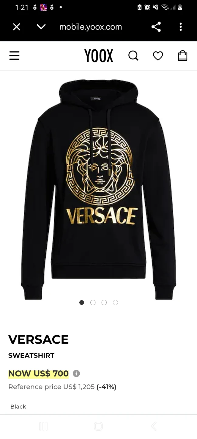 Versace Hoodie Black Gold - photo 3