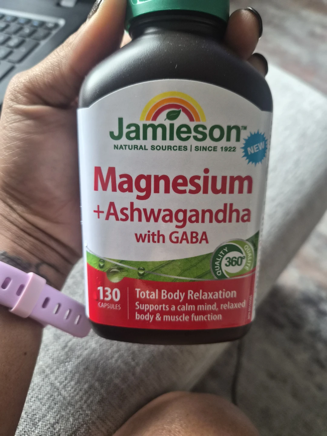 Jamieson Magnesium + Ashwagandha with GABA 130 Capsules