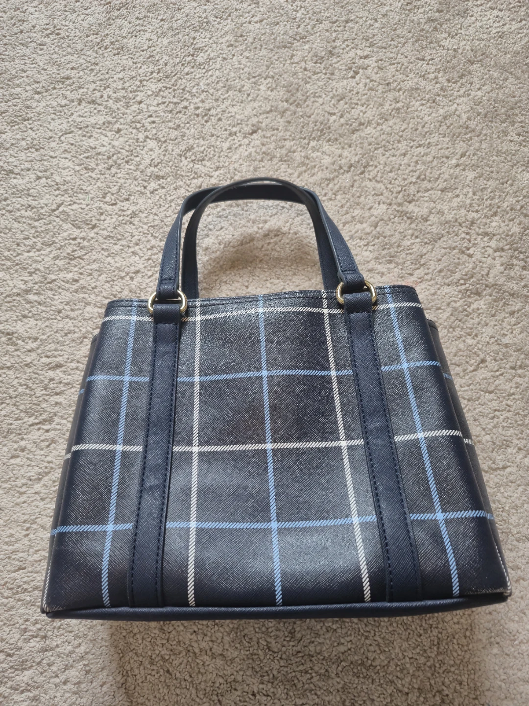 Tommy Hilfiger Navy Plaid Handbag - photo 2