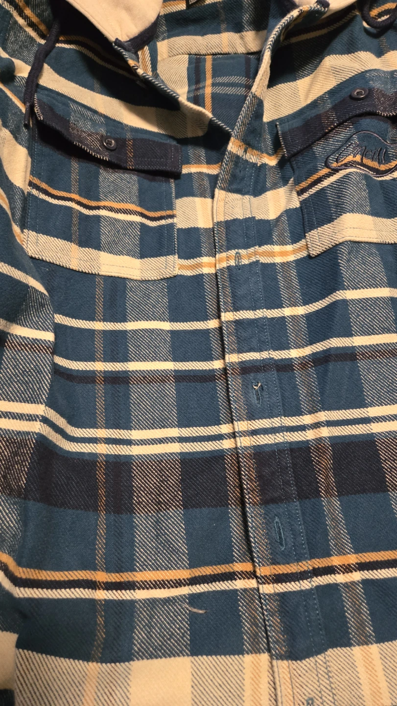 O'Neill Plaid Hooded Flannel Shirt - photo 2