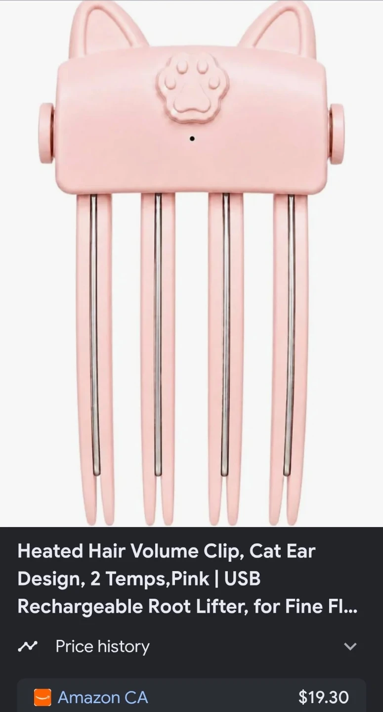 Wireless Heated Hair Root Volumizer Clip Styling Comb - photo 5